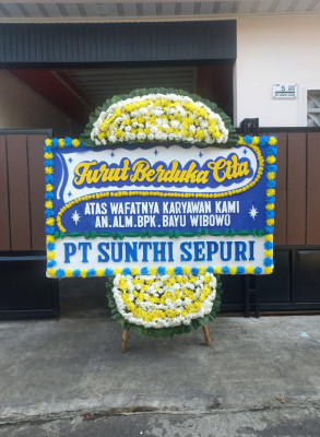 Papan Bunga Duka di Sahu